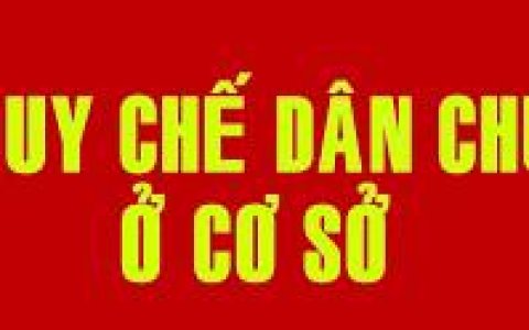 Ban hành quy chế thực hiện dân chủ ở cơ sở trên địa bàn xã Xuân Trƣờn