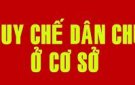 Ban hành quy chế thực hiện dân chủ ở cơ sở  trên địa bàn xã Xuân Trƣờn
